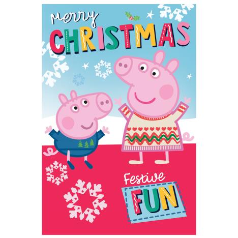 Merry Christmas Peppa Pig Christmas Card £2.19
